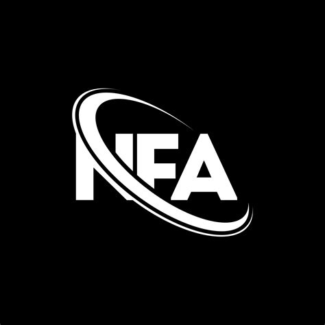 logotipo de la nfa. carta nfa. diseño del logotipo de la letra nfa. logotipo de iniciales nfa ...