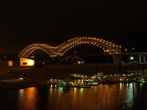 Bridge Over Mississippi River At Memphis Tennessee Photograph by Mike Stanfield