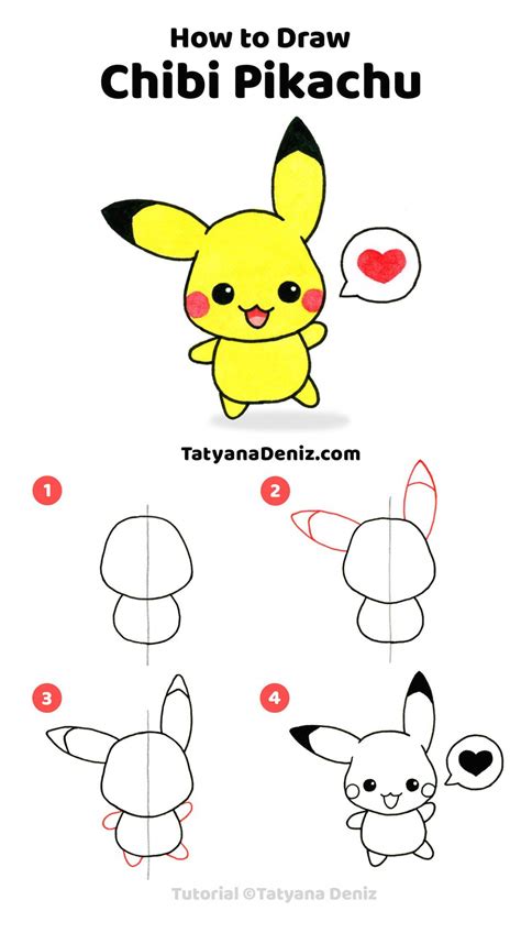 Pikachu Pikachu Drawing Easy Drawings Drawing Tutorial | Images and Photos finder