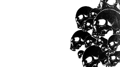 Black and White Skulls Wallpaper - WallpaperSafari