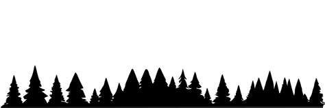 Silhouette of pine trees line. Fir trees in row silhouette. Vector illustration. 28269515 Vector ...