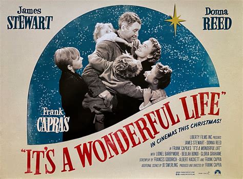 Original It's a Wonderful Life Movie Poster - James Stewart - Frank Capra