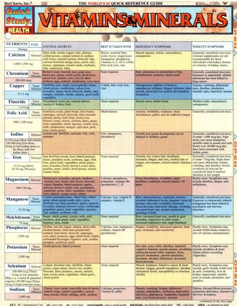 Vitamin and Mineral Synergies and Competitions Guide (WIP) : r/Nootropics