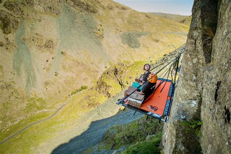 Would you try this extreme 'cliff camping' experience?