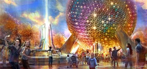 New Spaceship Earth Construction Wall Art Has Appeared in Walt Disney World