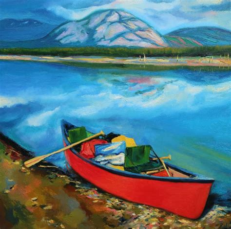 Canoe Painting at PaintingValley.com | Explore collection of Canoe Painting