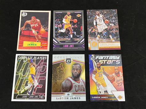 Lot - (4) Mint LeBron James Basketball Cards