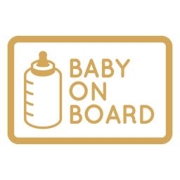 Baby On Board Badge PNG & SVG Design For T-Shirts