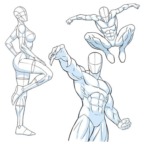 superhero poses - Ram Studios Comics