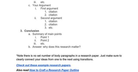 Research Paper Template Google Docs