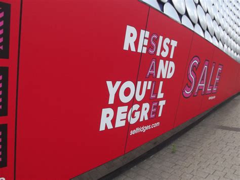 Selfridges Birmingham Bullring - SALE - Resist and you'll regret | Flickr - Photo Sharing!