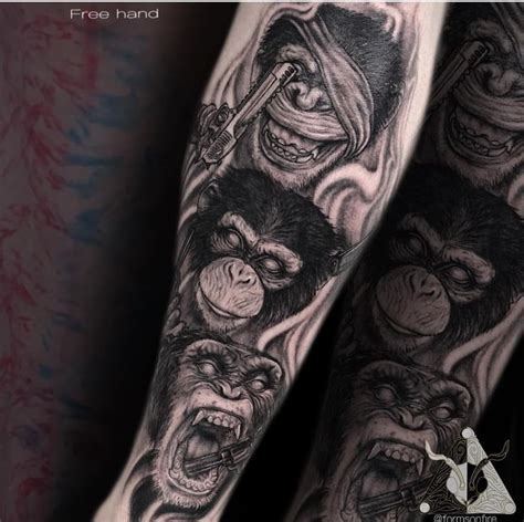 The wise monkeys | Tatuaggi, Scimmia