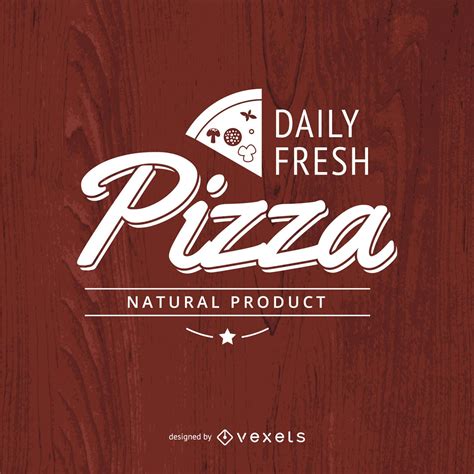 Vintage Typographic Pizza Logo Vector Download