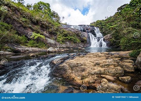 Bakers Falls in Horton Plains, Sri Lanka. Stock Image - Image of metres, attractive: 166873567