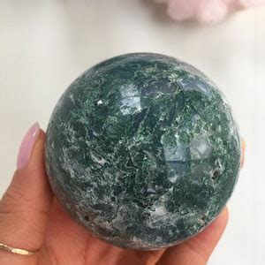 Moss Agate Sphere, Moss Agate - Etsy Canada