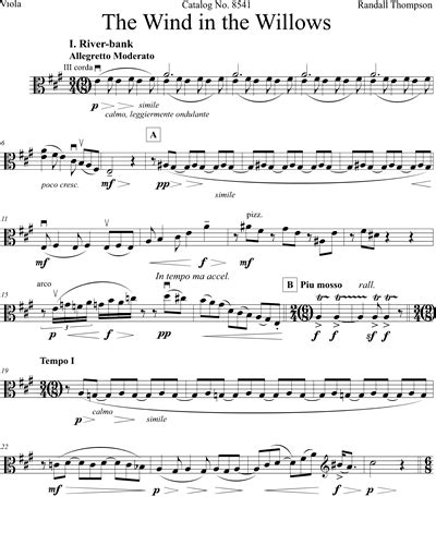 The Wind in the Willows Sheet Music by Randall Thompson | nkoda