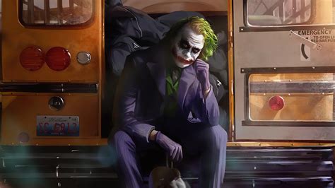 1920x1080 Joker Sitting Beside Bus Door 4k Laptop Full HD 1080P ,HD 4k Wallpapers,Images ...