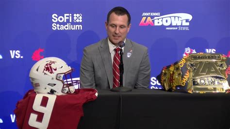 WSU Football: Jake Dickert LA Bowl Pregame Press Conference 12/16/22 | Jimmy Kimmel | Hear from ...