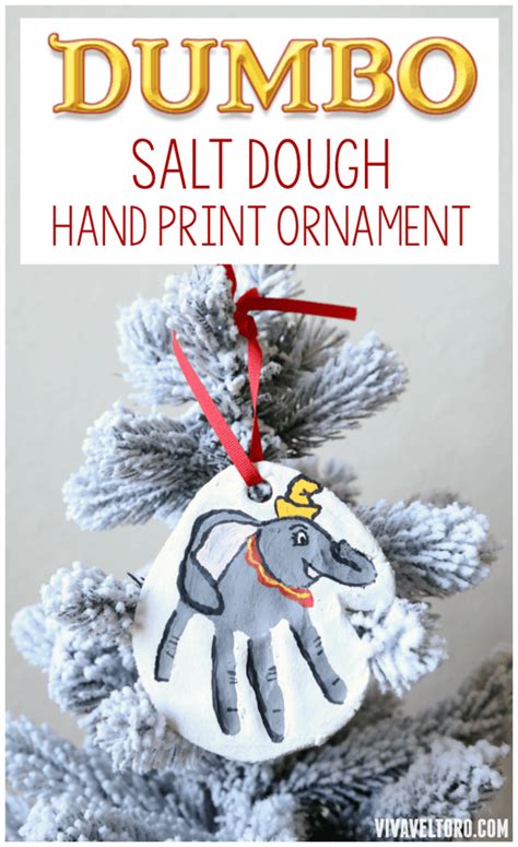 Dumbo Christmas Ornament - A Salt Dough Hand Ornament - Viva Veltoro