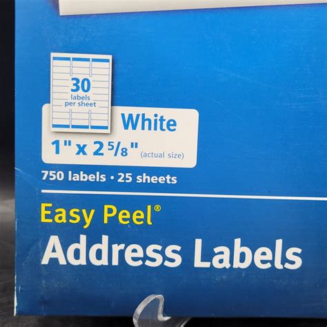 Avery 8160 Address Labels with Sure Feed for Inkjet Printers, 1x2-5/8 inch - 750 Count for sale ...