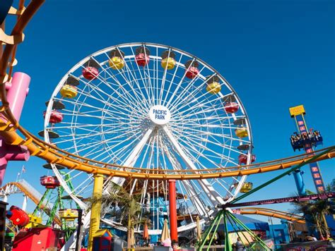 Santa Monica Pier Pacific Park Amusement Rides Editorial Photo - Image of beach, pier: 78284836