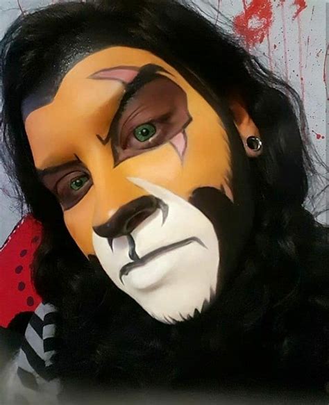 The Lion King scar face paint