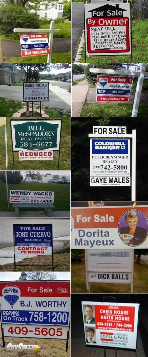 Most ridiculous Real Estate signs of all time! | Real estate signs ...