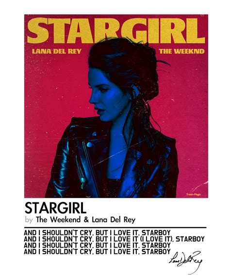 Lana Del Rey/The Weekend - Stargirl Interlude | Lana del rey, Etsy, Kreativ