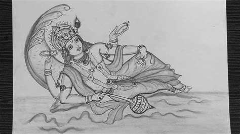 Pencil Sketching, Pencil Drawings, Lord Vishnu, Quick, Art, Art Background, Kunst, Performing ...