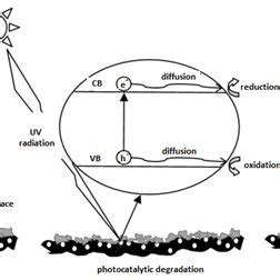 Mechanism of photocatalytic degradation. | Download Scientific Diagram