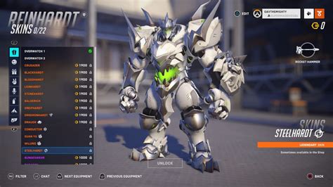 Every legendary Reinhardt skin in Overwatch 2 - Gamepur