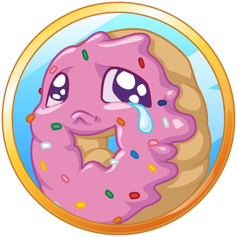 crying donut - Clip Art Library