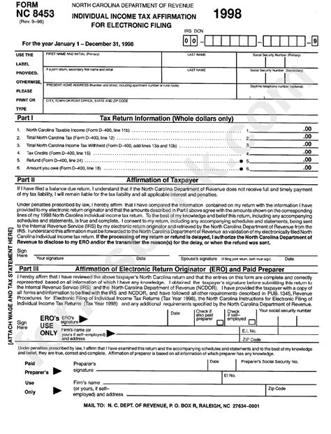 Printable Nc State Income Tax Forms - Printable Forms Free Online