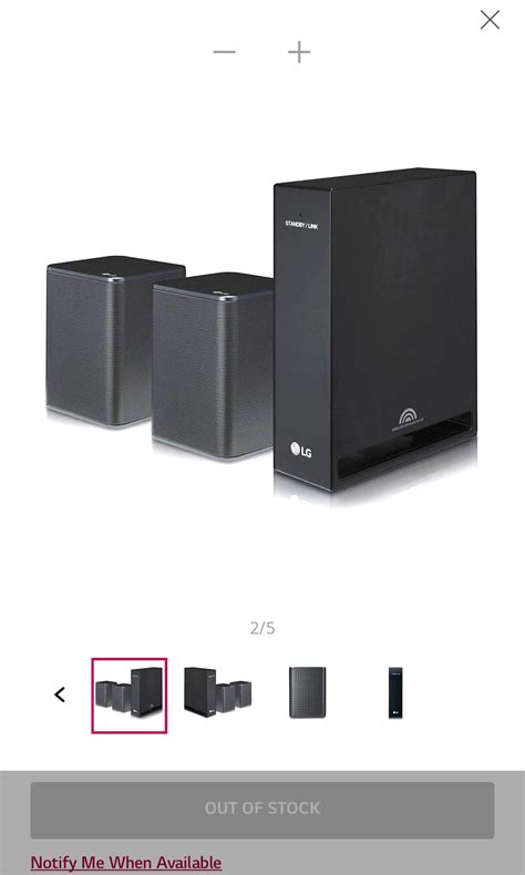 LG rear speakers (Wireless Surround Sound Kit) (up to $179.99), Electronics, Audio on Carousell