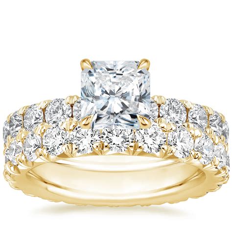18K Yellow Gold Luxe Ellora Diamond Ring with Ellora Eternity Diamond Ring (1 3/4 ct. tw ...