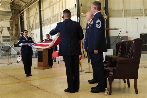 Chief Weicher retirement flag folding