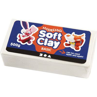 SOFT CLAY 500G WHITE - Play Resource