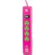 Uber 4-Outlet Power Strip 2-Port USB Charging, Pink & Green, 25118 - Walmart.com