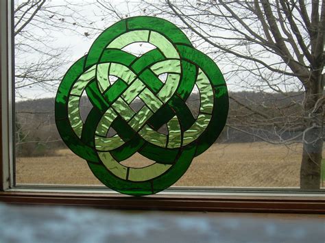 Celtic Irish Knot Stained Glass Window Panel Suncatcher | Etsy | Celtic ...