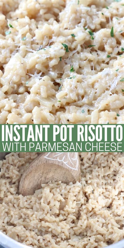 Instant Pot Risotto with Parmesan - WhitneyBond.com