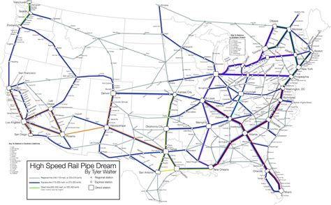 USA Rail Map