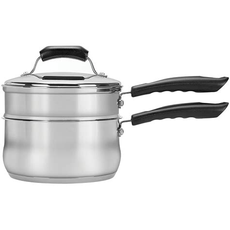 Range Kleen 3-Piece 2-Quart Basics Covered Double Broiler Set - Walmart.com - Walmart.com