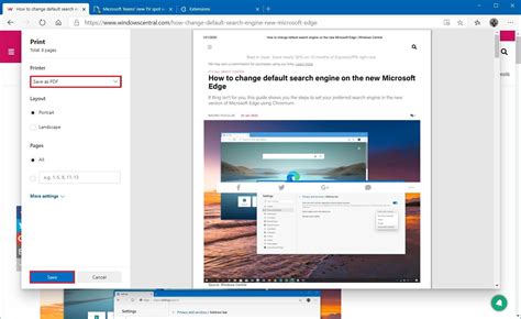 How to use the new Microsoft Edge print features | Windows Central