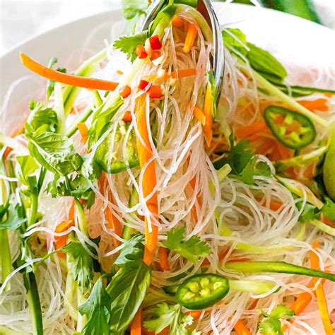 Quick and Easy Vietnamese Noodle Salad with Tangy Dressing - Drive Me Hungry