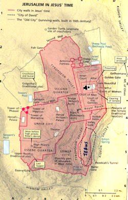 Map of Ancient Jerusalem