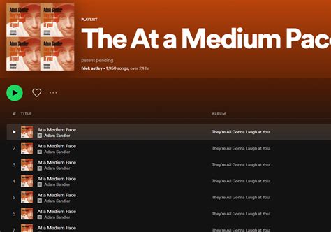 The At a Medium Pace Collection : r/weirdspotifyplaylists