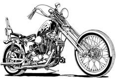 Resultado de imagem para desenho harley davidson | Tatuagem de motos, Harley davidson, Desenho moto