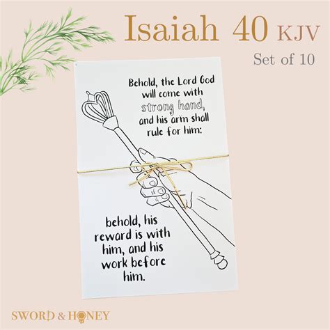 Isaiah 40 KJV Coloring Pages – Sword and Honey