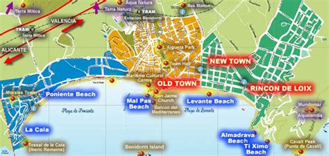 Benidorm Old Town Map - Vanda Jackelyn