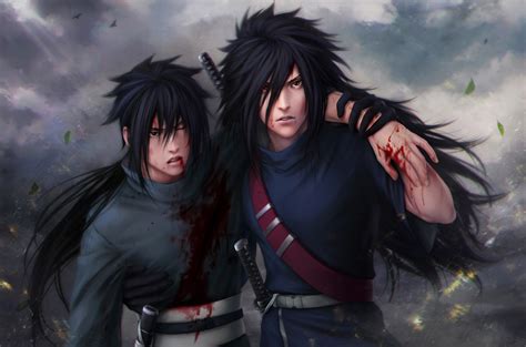 Hintergrundbilder : Uchiha Madara, Uchiha izuna, Naruto, Schau, Wunde, Blut 3458x2285 ...